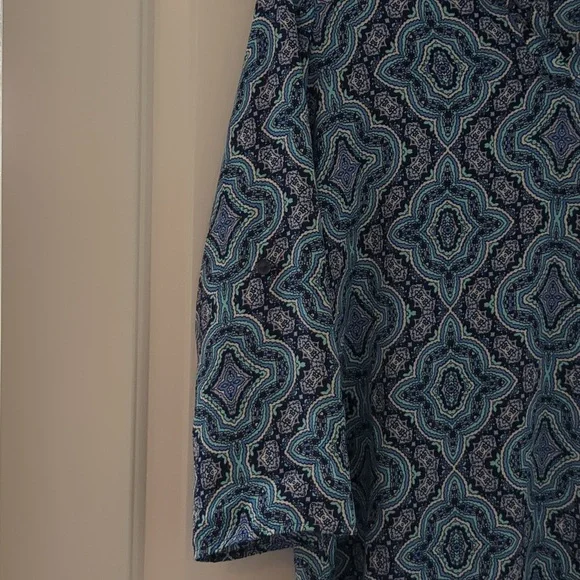 Retro Large Multicolored Blouse - Picture 6 of 8